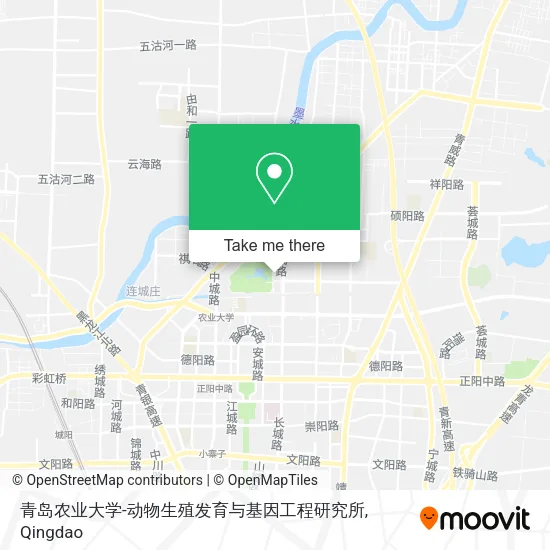 青岛农业大学-动物生殖发育与基因工程研究所 map