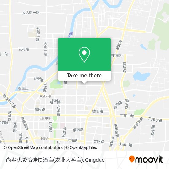 尚客优骏怡连锁酒店(农业大学店) map