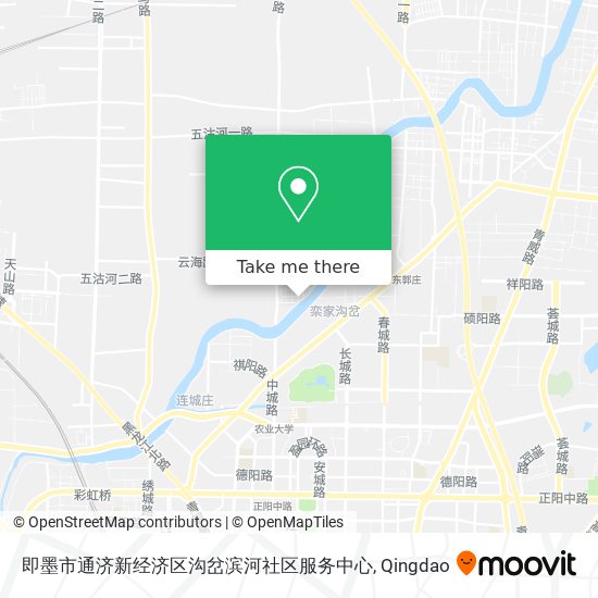 即墨市通济新经济区沟岔滨河社区服务中心 map