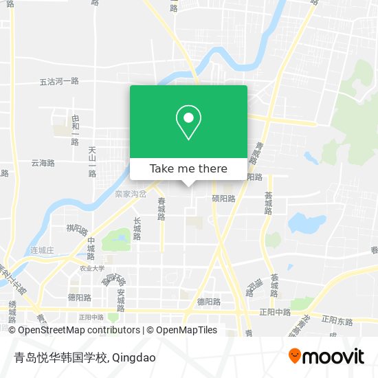 青岛悦华韩国学校 map