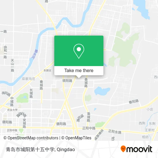 青岛市城阳第十五中学 map