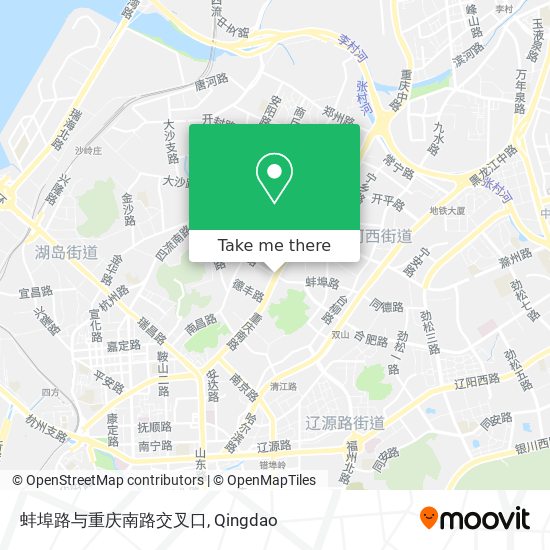 蚌埠路与重庆南路交叉口 map