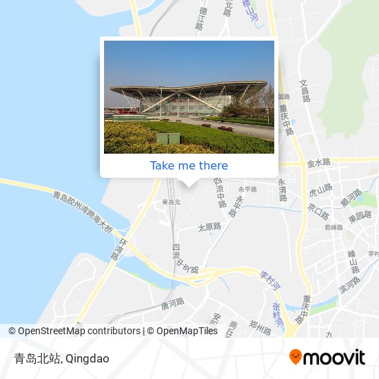 青岛北站 map