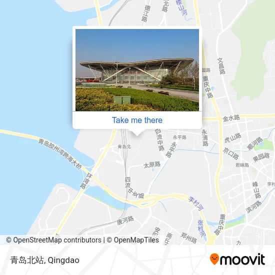 青岛北站 map