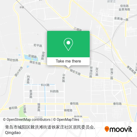 青岛市城阳区棘洪滩街道铁家庄社区居民委员会 map