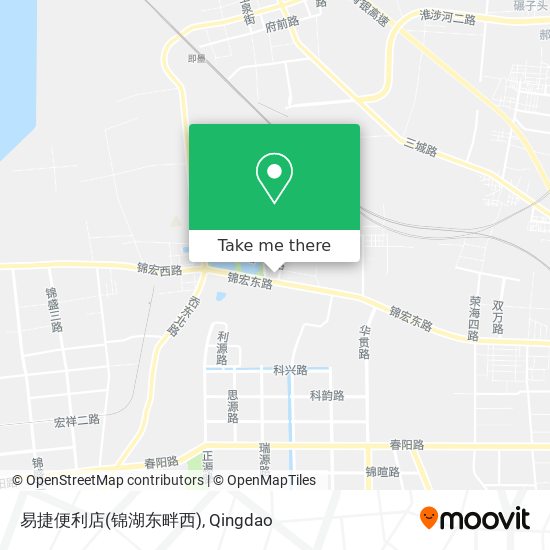 易捷便利店(锦湖东畔西) map