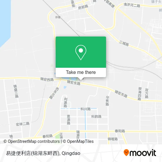 易捷便利店(锦湖东畔西) map