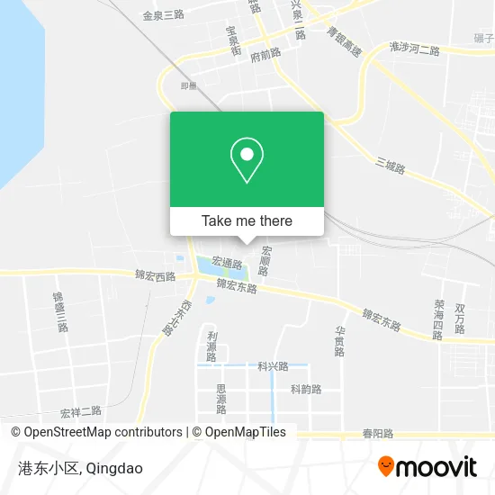 港东小区 map