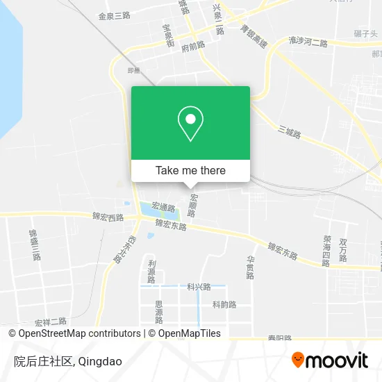 院后庄社区 map