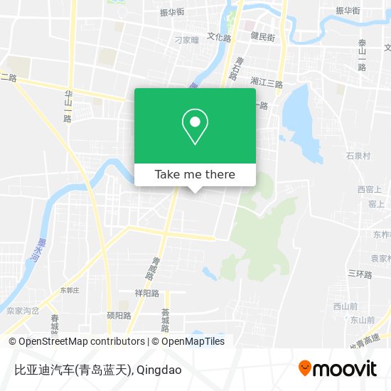 比亚迪汽车(青岛蓝天) map