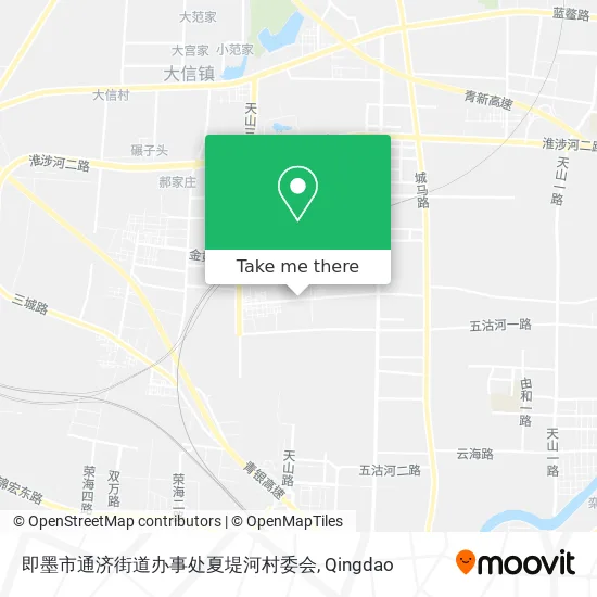 即墨市通济街道办事处夏堤河村委会 map
