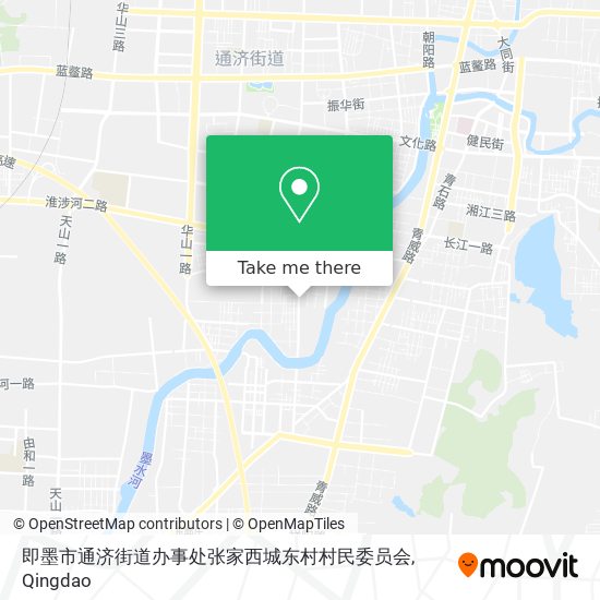 即墨市通济街道办事处张家西城东村村民委员会 map