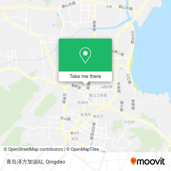 青岛泽方加油站 map