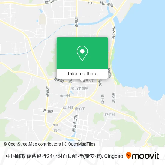 中国邮政储蓄银行24小时自助银行(泰安街) map