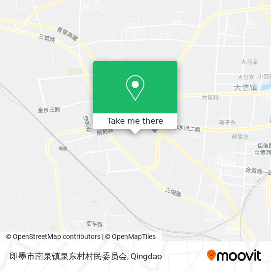 即墨市南泉镇泉东村村民委员会 map