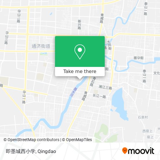 即墨城西小学 map