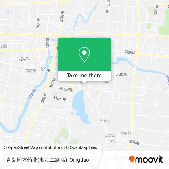 青岛同方药业(湘江二路店) map