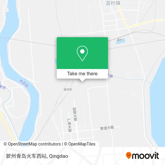 胶州青岛火车西站 map