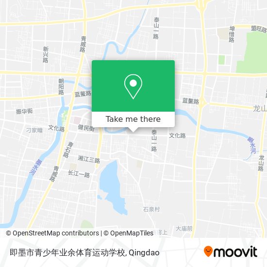 即墨市青少年业余体育运动学校 map