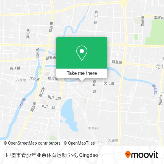 即墨市青少年业余体育运动学校 map