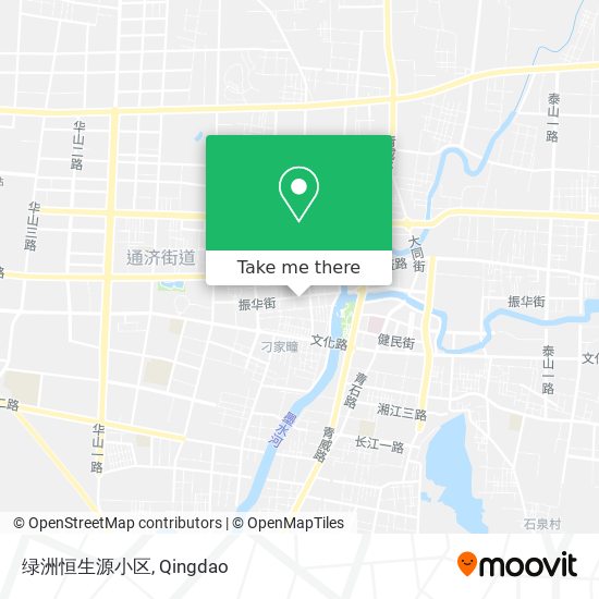 绿洲恒生源小区 map