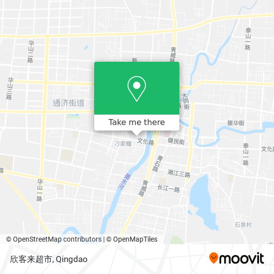 欣客来超市 map