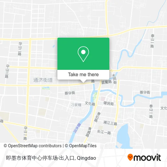 即墨市体育中心停车场-出入口 map