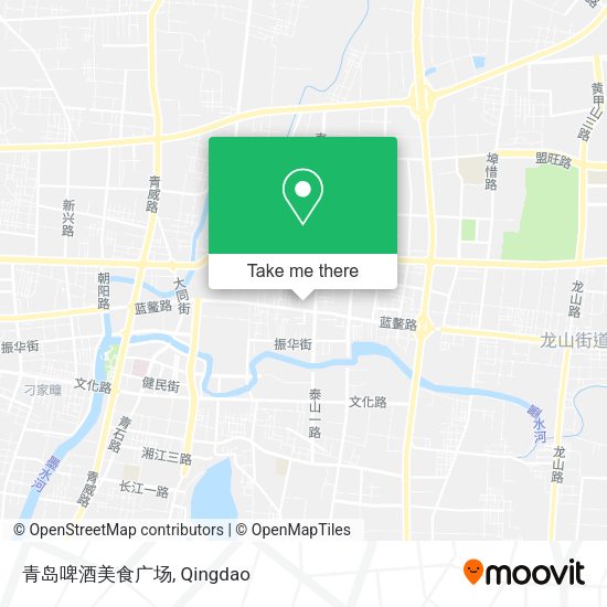 青岛啤酒美食广场 map