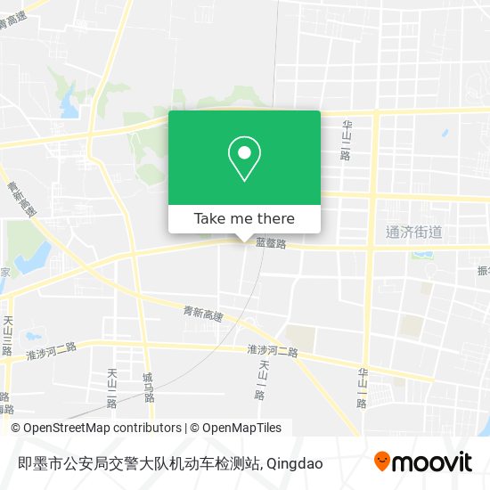 即墨市公安局交警大队机动车检测站 map