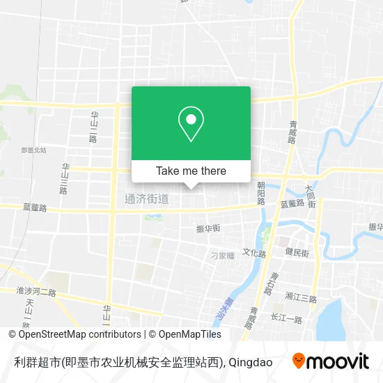 利群超市(即墨市农业机械安全监理站西) map