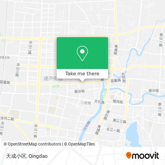 天成小区 map