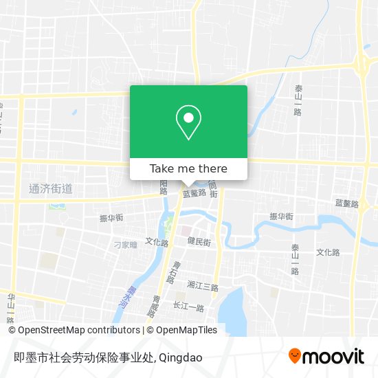 即墨市社会劳动保险事业处 map