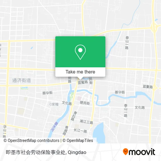 即墨市社会劳动保险事业处 map