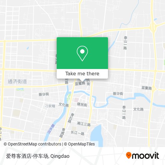 爱尊客酒店-停车场 map