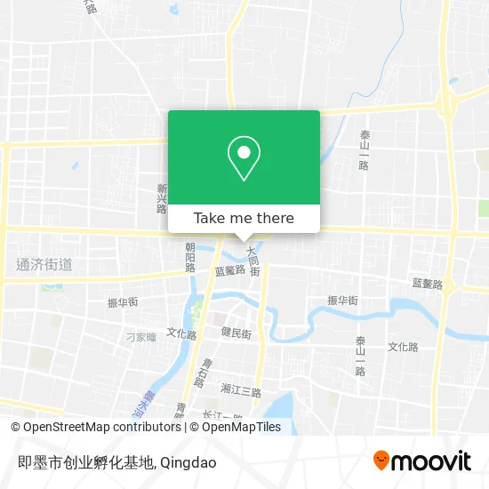即墨市创业孵化基地 map