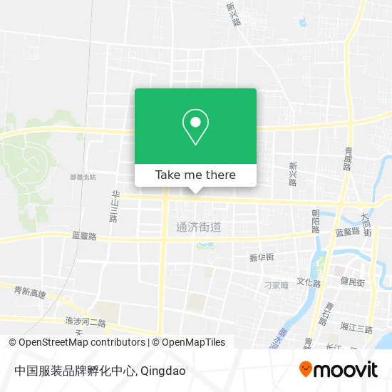 中国服装品牌孵化中心 map