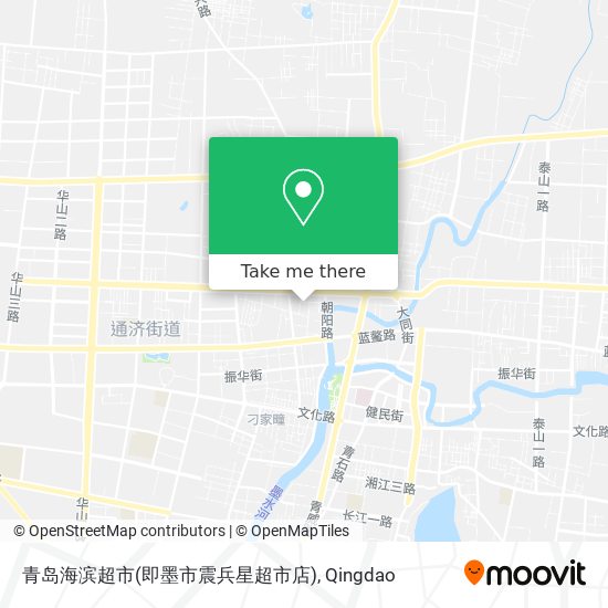 青岛海滨超市(即墨市震兵星超市店) map