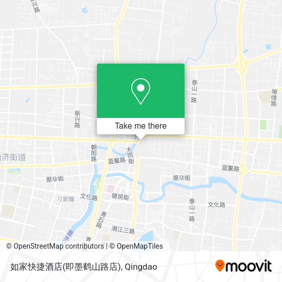 如家快捷酒店(即墨鹤山路店) map