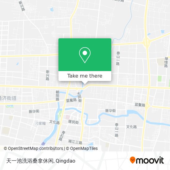 天一池洗浴桑拿休闲 map