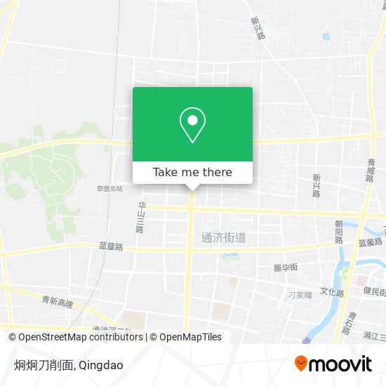 炯炯刀削面 map