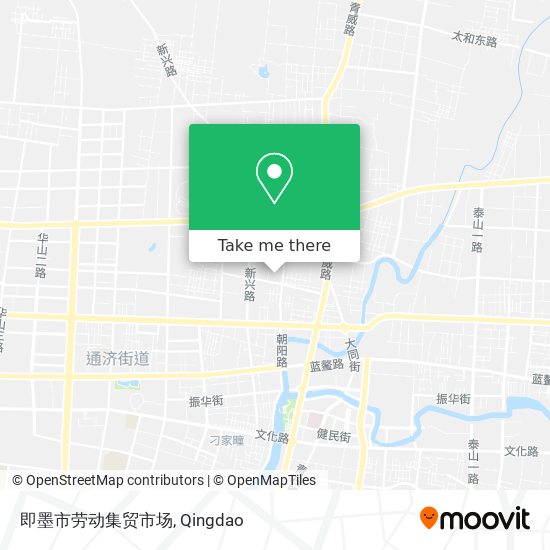 即墨市劳动集贸市场 map