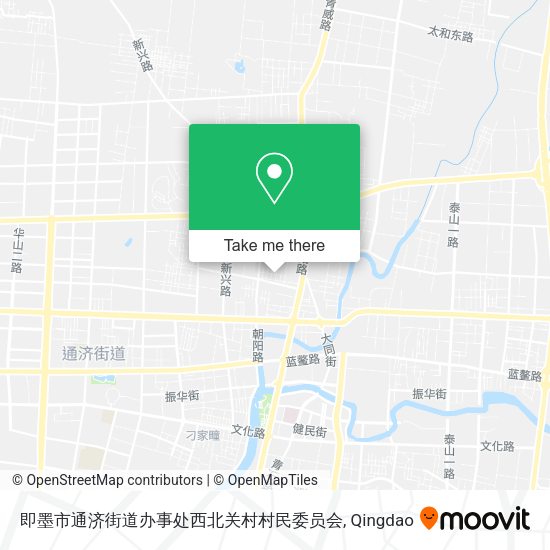 即墨市通济街道办事处西北关村村民委员会 map