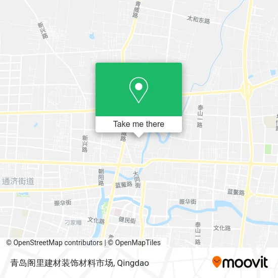青岛阁里建材装饰材料市场 map