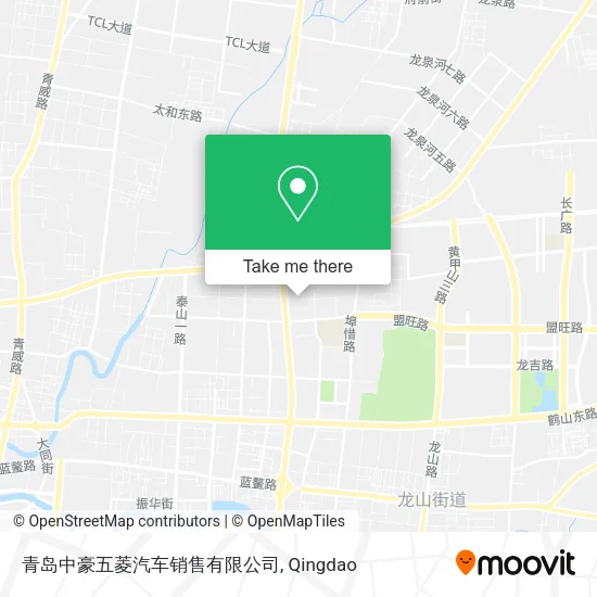 青岛中豪五菱汽车销售有限公司 map