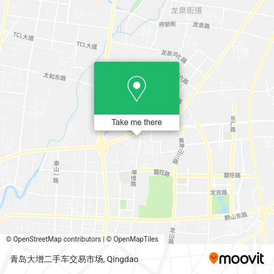 青岛大增二手车交易市场 map