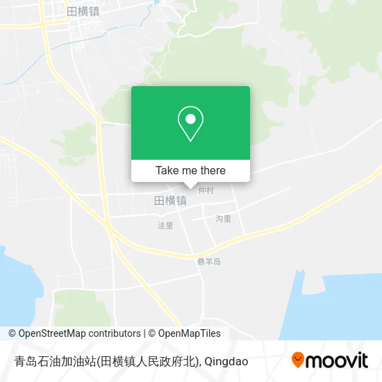 青岛石油加油站(田横镇人民政府北) map