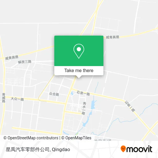 星禹汽车零部件公司 map