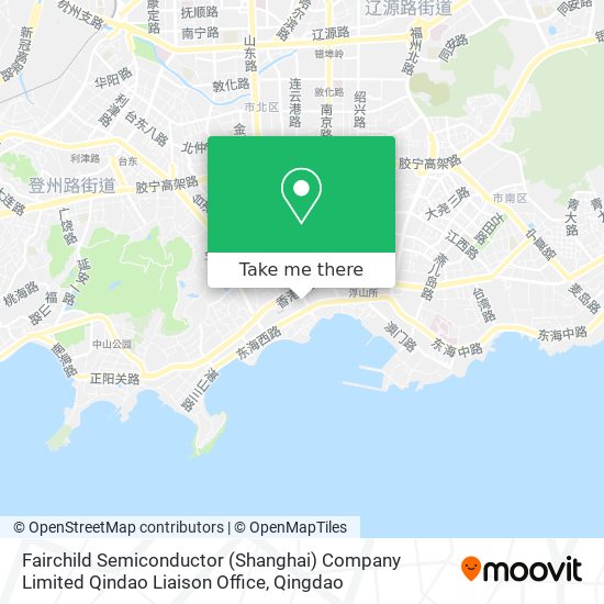 Fairchild Semiconductor (Shanghai) Company Limited Qindao Liaison Office map