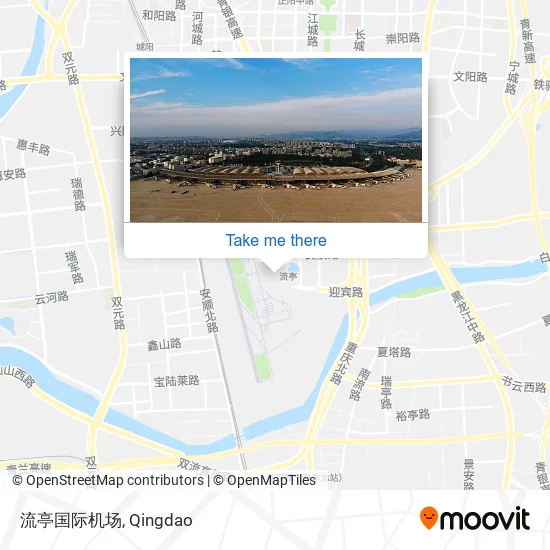 流亭国际机场 map