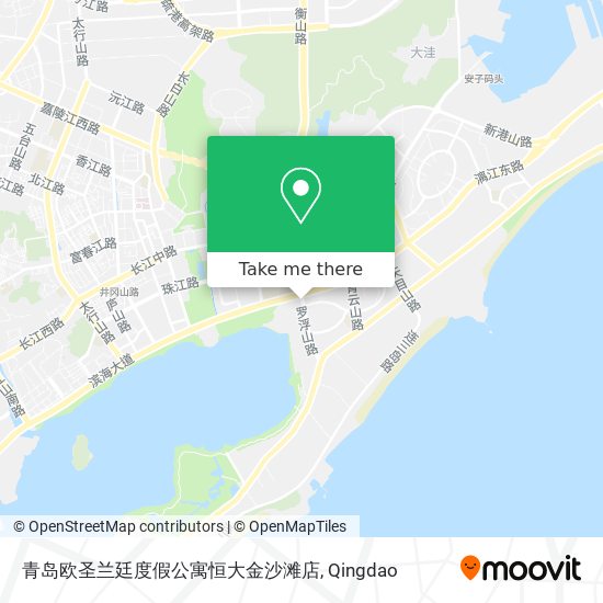 青岛欧圣兰廷度假公寓恒大金沙滩店 map